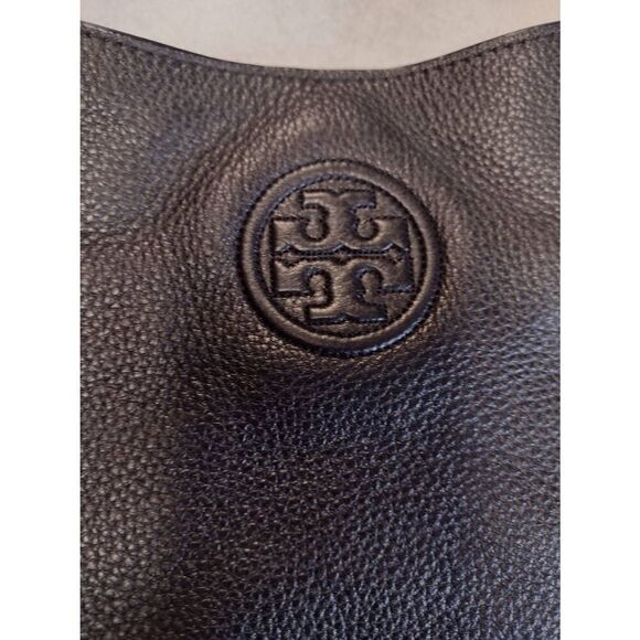 Tory Burch Marion Chain Slouchy Tote Black Handbag - Picture 2 of 6